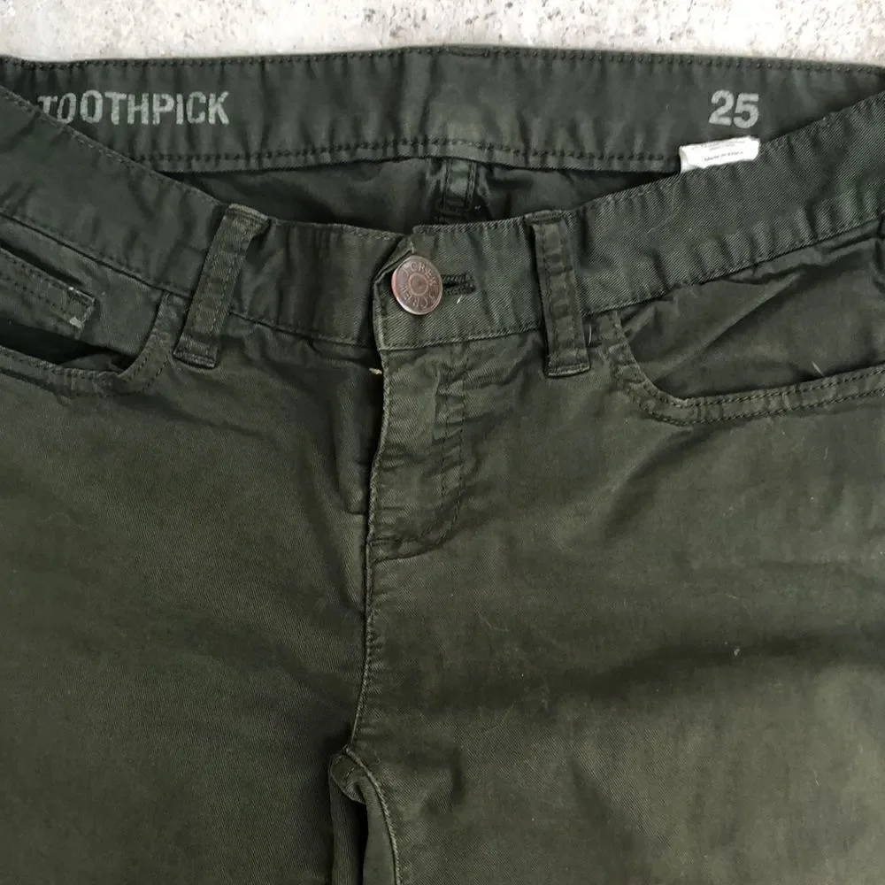 J  Crew toothpick  jeans